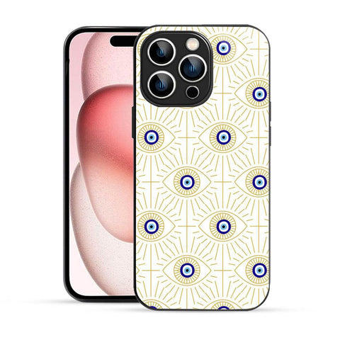 Bornstud Evil Eye Vector Art  Mobile Cover for iPhone 15 Pro – Vibrant Elegance with Premium Protection - Bornstud