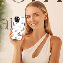 Bornstud Pattern with Doodle Butterflies  Mobile Cover for iPhone 14 – Vibrant Elegance with Premium Protection - Bornstud