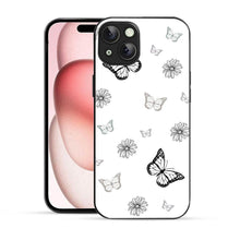Bornstud Pattern with Doodle Butterflies  Mobile Cover for iPhone 15 – Vibrant Elegance with Premium Protection - Bornstud
