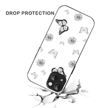 Bornstud Pattern with Doodle Butterflies  Mobile Cover for iPhone 15 – Vibrant Elegance with Premium Protection - Bornstud