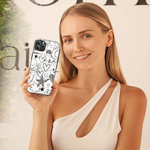 Bornstud Hand Drawn Heart Doodle Mobile Cover for iPhone 12 Pro – Vibrant Elegance with Premium Protection - Bornstud