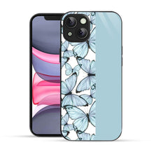 Bornstud Aesthetic Blue Butterfly Mobile Cover for iPhone 14 – Vibrant Elegance with Premium Protection - Bornstud