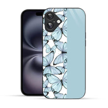 Bornstud Aesthetic Blue Butterfly Mobile Cover for iPhone 16 – Vibrant Elegance with Premium Protection - Bornstud