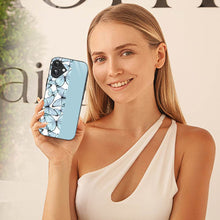 Bornstud Aesthetic Blue Butterfly Mobile Cover for iPhone 16 – Vibrant Elegance with Premium Protection - Bornstud