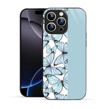 Bornstud Aesthetic Blue Butterfly Mobile Cover for iPhone 16 Pro – Vibrant Elegance with Premium Protection - Bornstud