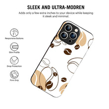Bornstud Coffee Bean Doodle Mobile Cover for iPhone 15 Pro Max – Vibrant Elegance with Premium Protection - Bornstud