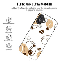Bornstud Coffee Bean Doodle Mobile Cover for iPhone 16 Plus – Vibrant Elegance with Premium Protection - Bornstud