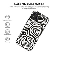 Bornstud Abstract Curve Seamless Pattern Mobile Cover for iPhone 14 Plus – Vibrant Elegance with Premium Protection - Bornstud