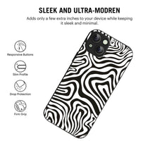 Bornstud Abstract Curve Seamless Pattern Mobile Cover for iPhone 15 Plus – Vibrant Elegance with Premium Protection - Bornstud