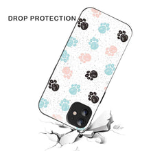 Bornstud Dog Paw Prints Mobile Cover for iPhone 12 – Vibrant Elegance with Premium Protection - Bornstud