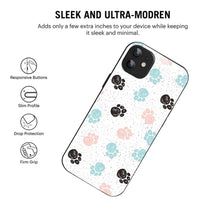 Bornstud Dog Paw Prints Mobile Cover for iPhone 12 – Vibrant Elegance with Premium Protection - Bornstud