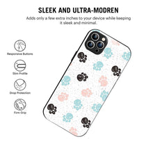 Bornstud Dog Paw Prints Mobile Cover for iPhone 12 Pro – Vibrant Elegance with Premium Protection - Bornstud