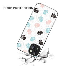 Bornstud Dog Paw Prints Mobile Cover for iPhone 14 Plus – Vibrant Elegance with Premium Protection - Bornstud