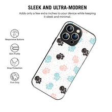 Bornstud Dog Paw Prints Mobile Cover for iPhone 14 Pro – Vibrant Elegance with Premium Protection - Bornstud