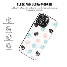 Bornstud Dog Paw Prints Mobile Cover for iPhone 15 Pro Max – Vibrant Elegance with Premium Protection - Bornstud