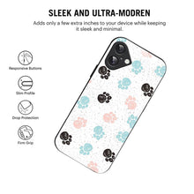 Bornstud Dog Paw Prints Mobile Cover for iPhone 16 Plus – Vibrant Elegance with Premium Protection - Bornstud