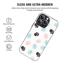 Bornstud Dog Paw Prints Mobile Cover for iPhone 16 Pro – Vibrant Elegance with Premium Protection - Bornstud