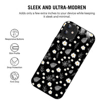 Bornstud Flowers and Tropical Leaves Mobile Cover for iPhone 12 – Vibrant Elegance with Premium Protection - Bornstud