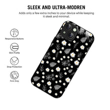 Bornstud Flowers and Tropical Leaves Mobile Cover for iPhone 15 Plus – Vibrant Elegance with Premium Protection - Bornstud