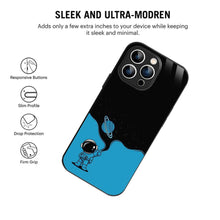 Bornstud Astronaut Blue Space Mobile Cover for iPhone 14 Pro – Explore the Cosmos with Premium Protection - Bornstud