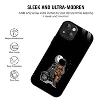 Bornstud Astronauts Scooter Mobile Cover for iPhone 15 – Cosmic Style with Premium Protection - Bornstud
