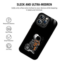 Bornstud Astronauts Scooter Mobile Cover for iPhone 15 Pro Max – Cosmic Style with Premium Protection - Bornstud