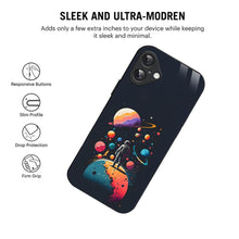 Bornstud Astronauts Galaxy Mobile Cover for iPhone 16 – Explore the Cosmos with Premium Protection - Bornstud