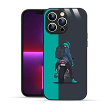 Bornstud Biker with Backpack  Mobile Cover for iPhone 13 Pro – Vibrant Elegance with Premium Protection - Bornstud