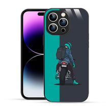 Bornstud Biker with Backpack  Mobile Cover for iPhone 14 Pro – Vibrant Elegance with Premium Protection - Bornstud