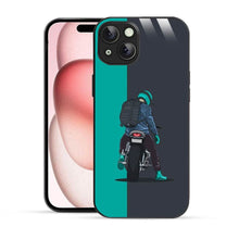 Bornstud Biker with Backpack  Mobile Cover for iPhone 15 Plus – Vibrant Elegance with Premium Protection - Bornstud