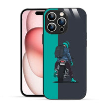 Bornstud Biker with Backpack  Mobile Cover for iPhone 15 Pro – Vibrant Elegance with Premium Protection - Bornstud