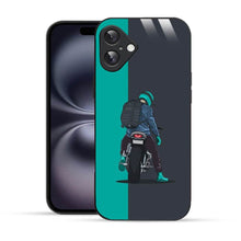 Bornstud Biker with Backpack  Mobile Cover for iPhone 16 – Vibrant Elegance with Premium Protection - Bornstud