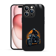 Bornstud Classic Motorcycle Rider Sunset  Mobile Cover for iPhone 15 Pro – Vibrant Elegance with Premium Protection - Bornstud