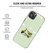 Bornstud Yellow scooter Vector Printed Case for iPhone 12 pro - Bornstud