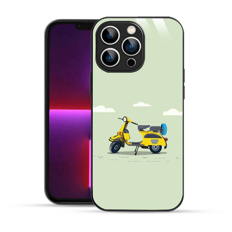 Bornstud Yellow scooter Vector Printed Case for iPhone 13 pro - Bornstud