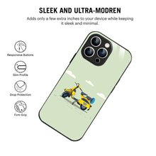 Bornstud Yellow scooter Vector Printed Case for iPhone 13 pro - Bornstud