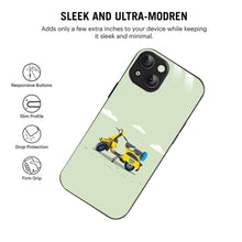Bornstud Yellow scooter Vector Printed Case for iPhone 15 - Bornstud