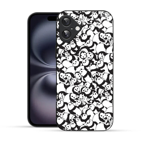 Bornstud Panda Crowd Printed Case for iPhone 16
