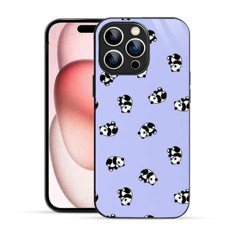 Bornstud Lazy Panda Printed Case for iPhone 15 Pro