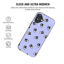 Bornstud Lazy Panda Printed Case for iPhone 16
