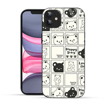 Bornstud Bear Grid Printed Case for iPhone 11