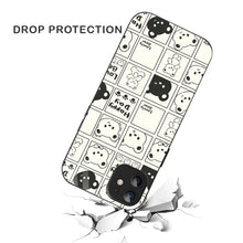 Bornstud Bear Grid Printed Case for iPhone 11