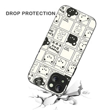 Bornstud Bear Grid Printed Case for iPhone 14 Plus