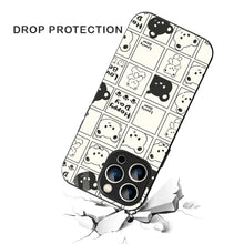 Bornstud Bear Grid Printed Case for iPhone 15 Pro Max