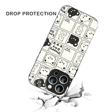 Bornstud Bear Grid Printed Case for iPhone 16 Pro