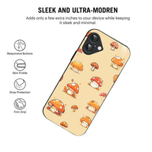 Bornstud Cute Mushroom Printed Case for iPhone 16