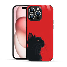 Bornstud Red Black Cat Printed Case for iPhone 15 Pro Max