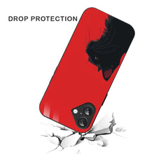 Bornstud Red Black Cat Printed Case for iPhone 16