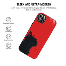 Bornstud Red Black Cat Printed Case for iPhone 11 Pro