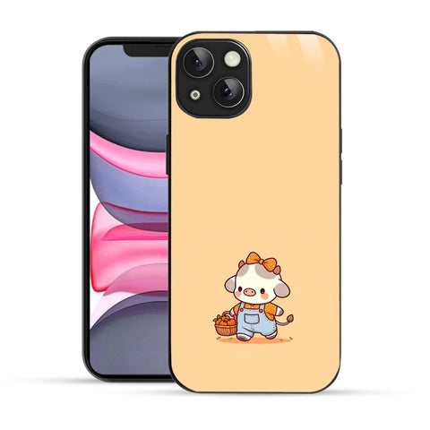 Bornstud Fruit Cow Printed Case for iPhone 14 Plus